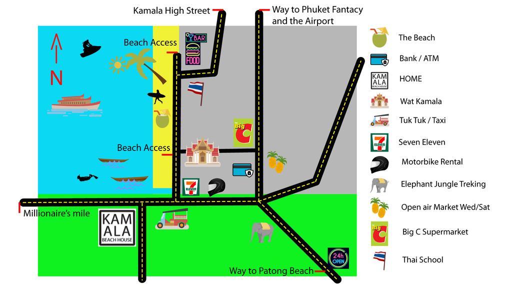 Kamala Beach House - 1 Min Walk To Beach Exteriér fotografie